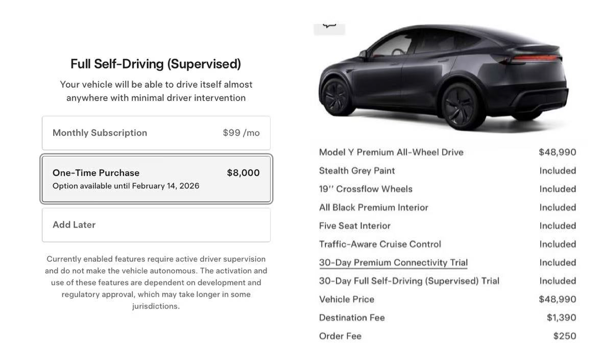 特斯拉正式停用自动驾驶功能，以推动FSD普及- 财闻网