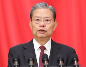 赵乐际作全国人大常委会工作报告（现场实录）