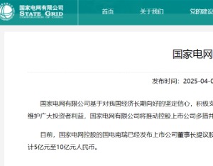 国家电网：将推动控股上市公司择机开展股票回购