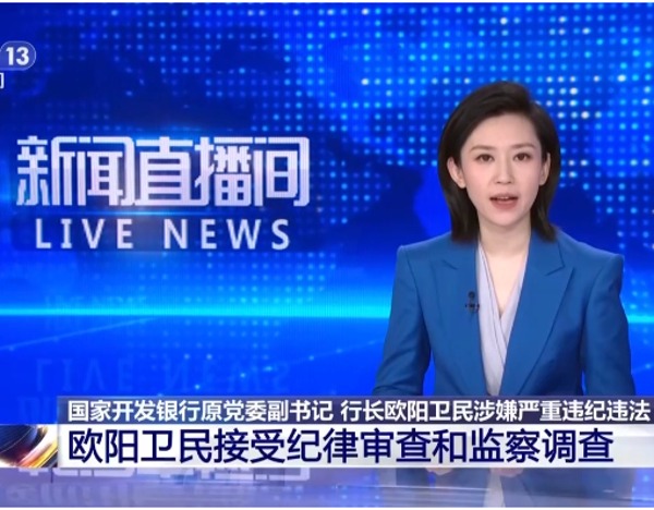 国家开发银行原党委副书记、行长欧阳卫民接受审查调查