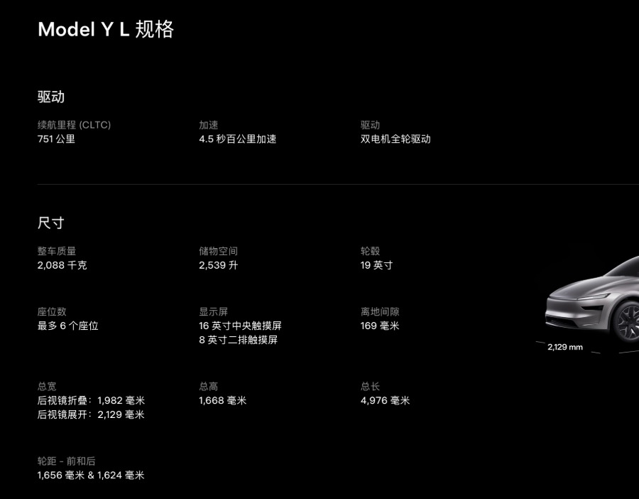 Model YL海外官网车高不统一，比国内高2毫米，特斯拉暂未回应