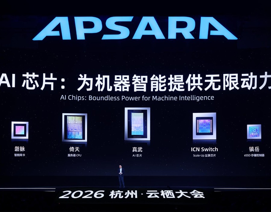 平头哥发布真武V900 AI芯片：性能提升至三倍，2027年第一季度量产